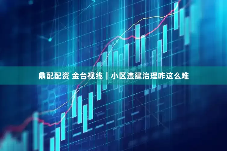 鼎配配资 金台视线｜小区违建治理咋这么难